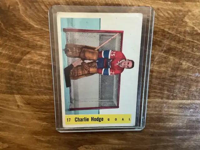 1958-59 PARKHURST CHARLIE HODGE Hockey Card # 5 ! - Photo 2
