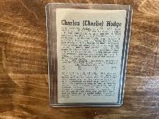 1958-59 PARKHURST CHARLIE HODGE Hockey Card # 5 ! - Photo 3