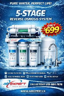 REVERSE OSMOSIS  REVERSE OSMOSIS  5 SATGE  SYSTEM $699