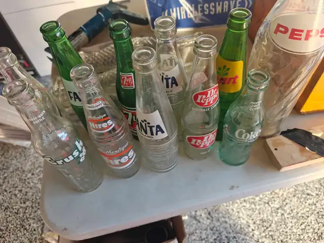 vintage pop bottles