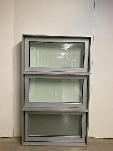 10872JAH Fenêtre Jumelée Auvent HYBRIDE Anodèze  37 1/2 x 61 1/2