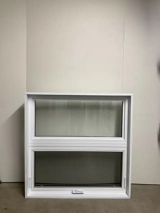 10455JBP Fenêtre Jumelée Battant PVC 2 sect 1 ouvr 45 3/4x45 3/4 - Photo 2