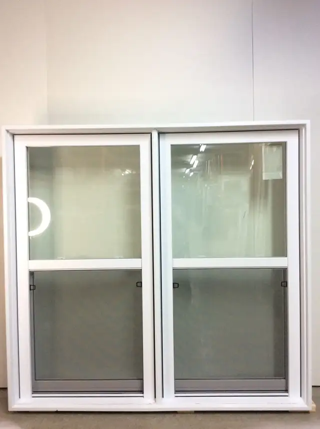 10408JG Fenêtre Jumelée Guillotine Blanc 61 3/4 x 58 1/8