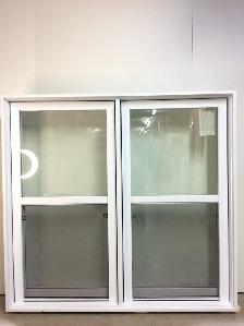 10408JG Fenêtre Jumelée Guillotine Blanc 61 3/4 x 58 1/8