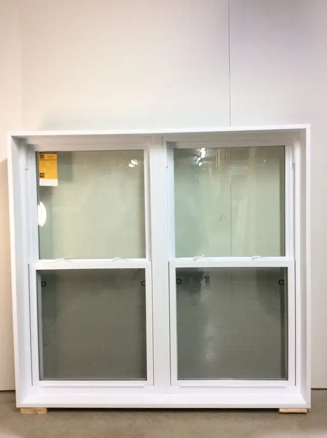10408JG Fenêtre Jumelée Guillotine Blanc 61 3/4 x 58 1/8 - Photo 2