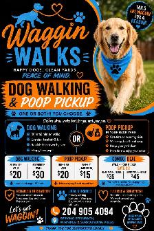 Waggin Walks – Dog Walking & Yard Cleanup