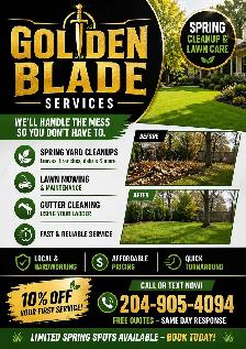 Spring Yard Cleanup & Lawn Care – (Winnipeg & A