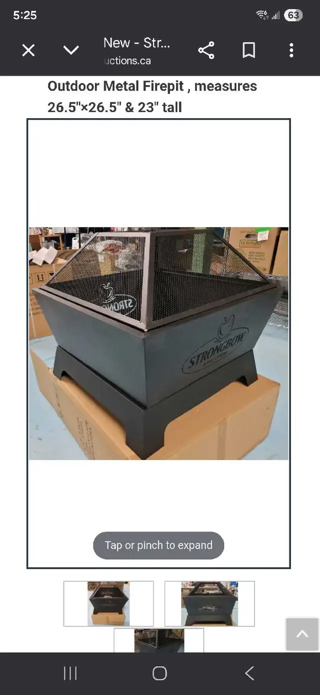 Firepit (Strongbow outdoor metal BRAND NEW STiLL IN BOX)