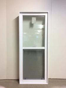 10398GP Fenêtre Guillotine PVC Blanc 1 sect 1 ouvr Simple 28x70