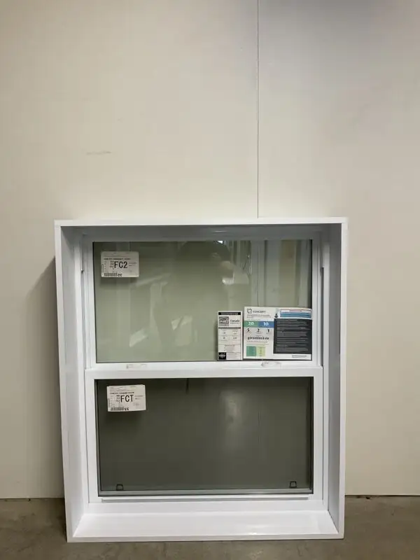 10602GP Fenêtre  PVC Blanc Guillotine simple 41 x 47 1/4 - Photo 2