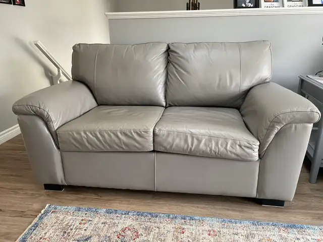 leather love seat