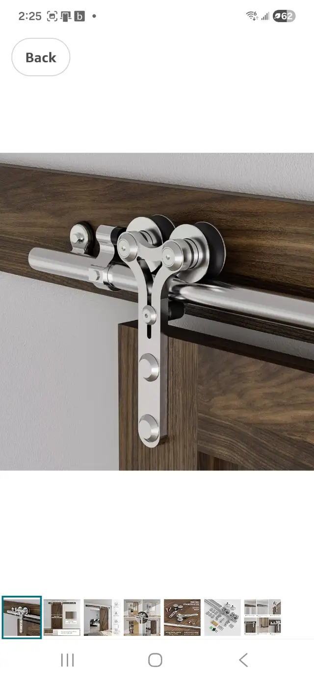 BARN DOOR HARDWARE STAINLESS STEEL - NEW