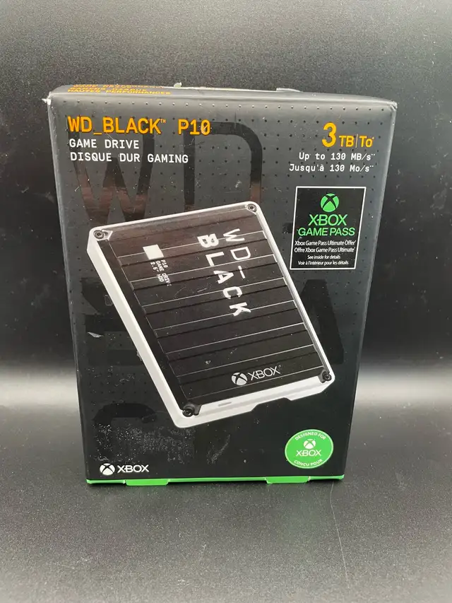 XBOX WESTERN DIGITAL BLACK P10 GAME DRIVE 3TB