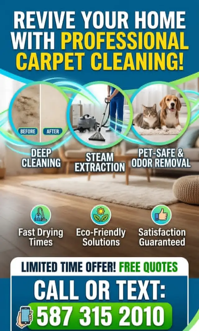 Professional Carpet Cleaning | Deep Steam & Sanitize | Book Toda