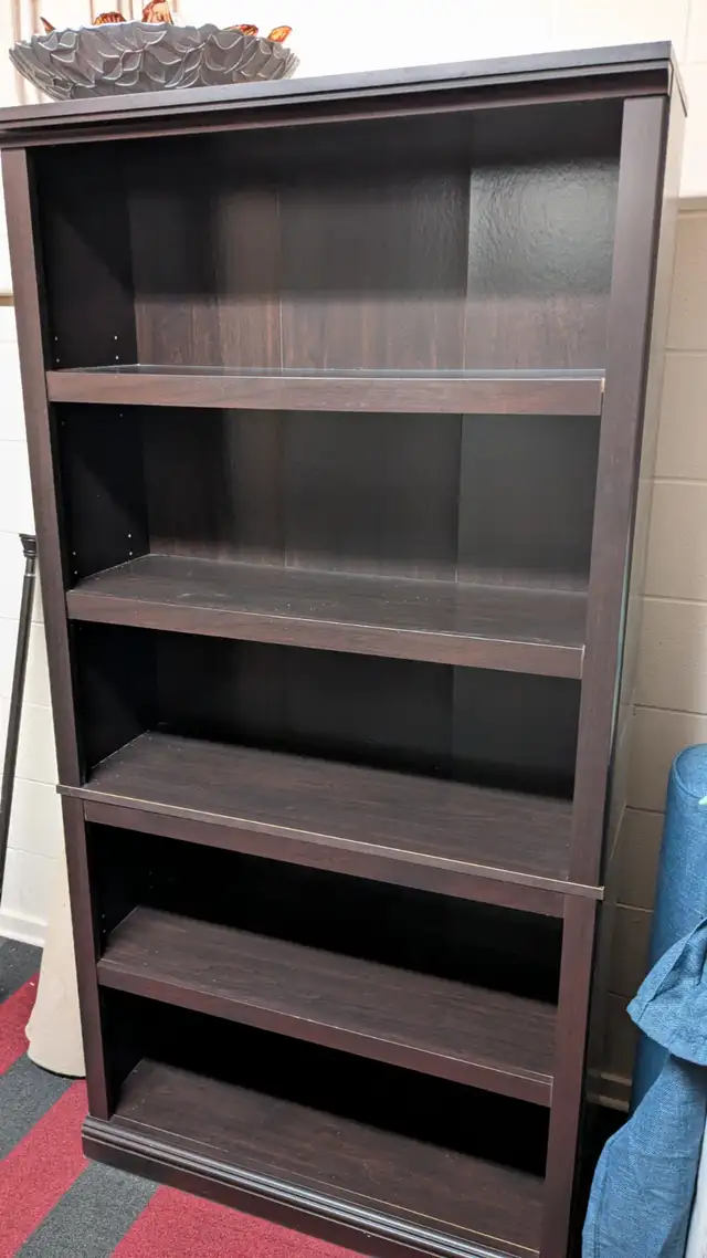 Walnut book/display cabinet Like New! $60