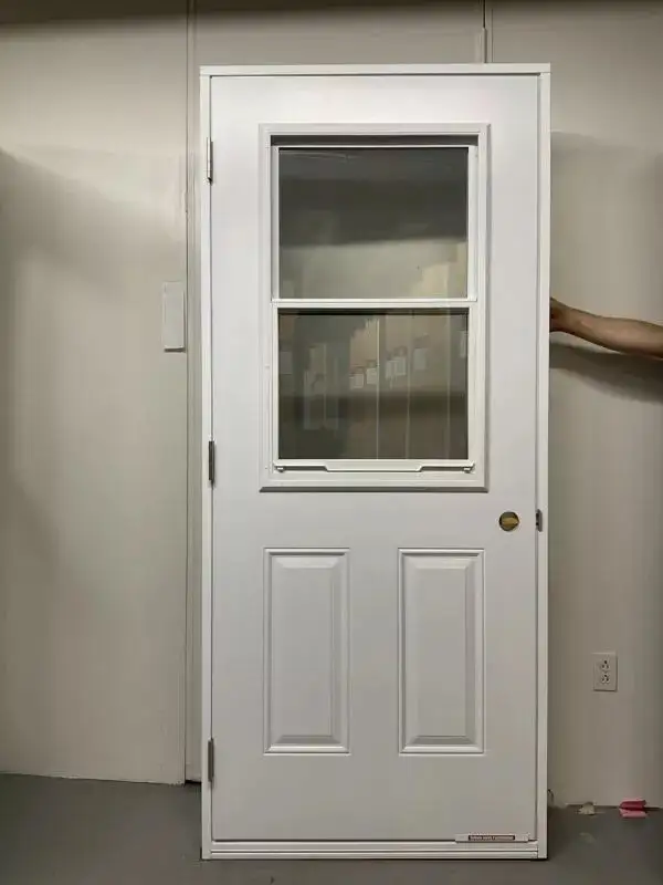 1318PA Porte d’acier 34″D Blanche Guillotine 23×37 - Photo 2