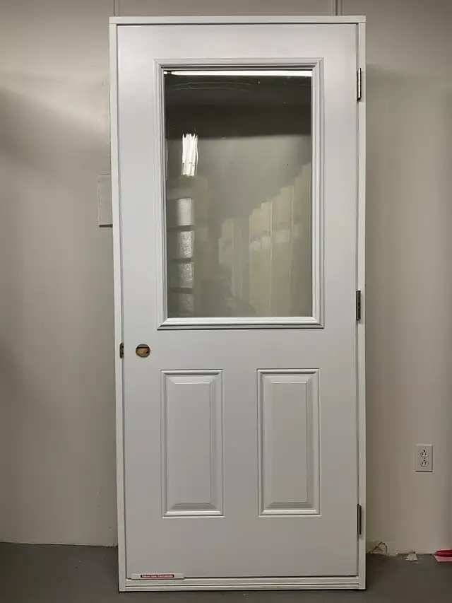 1303PA Porte d’acier 34″G Blanche Clair 23×37 - Photo 2