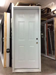 1245PA Porte d’acier 34″G Blanche