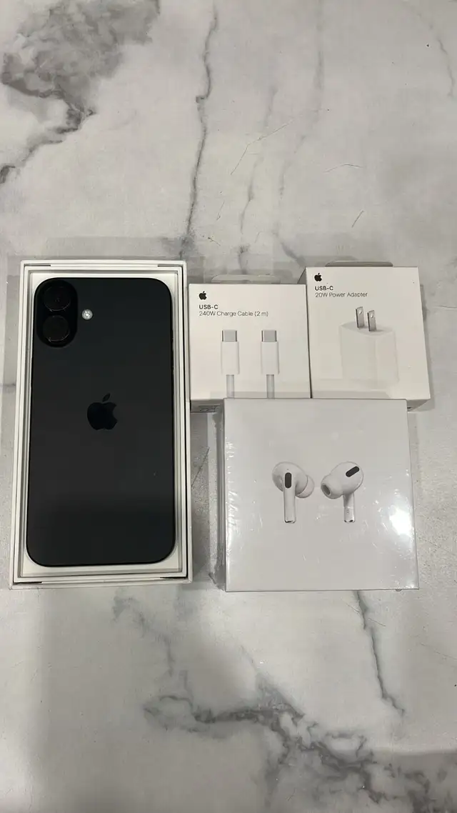 iPhone 16 plus 128gb 97% battery health Airpods Pkg/Delivery