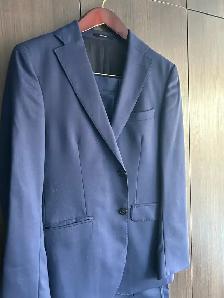 Massimo Dutti Navy Blue Suit - Italian Wool