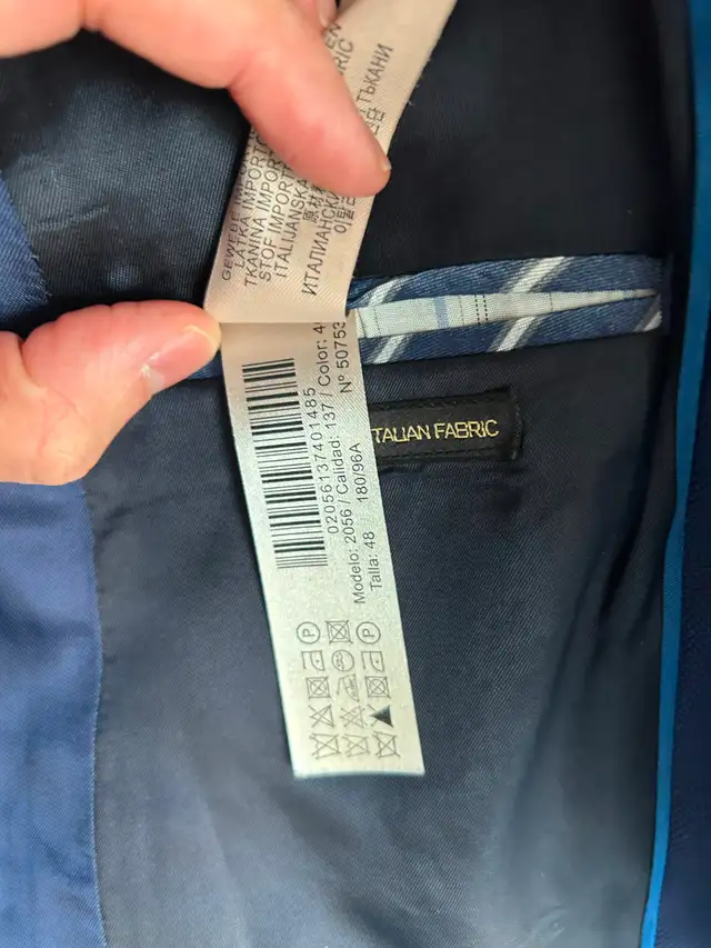 Massimo Dutti Navy Blue Suit - Italian Wool - Photo 4