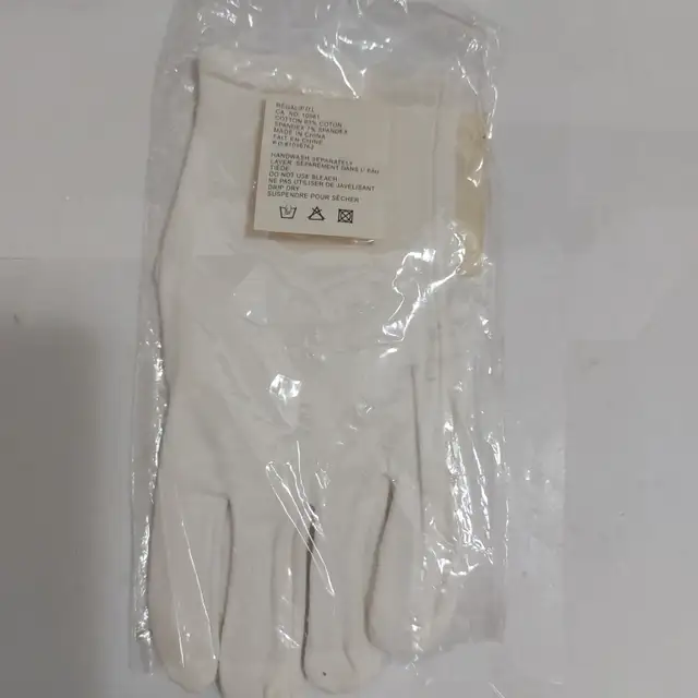 Cotton white glove