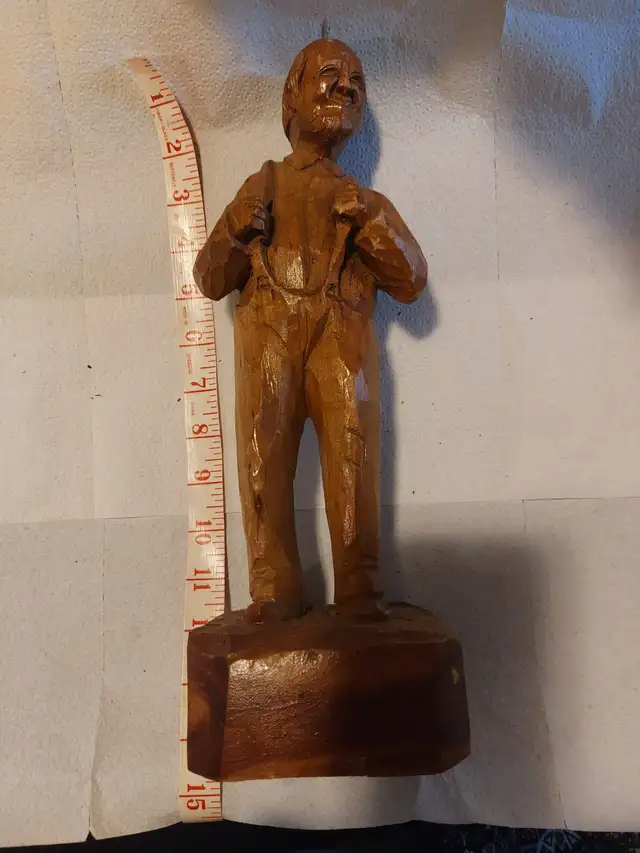 Vintage Handcarved Figurine