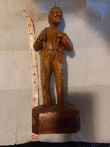 Vintage Handcarved Figurine