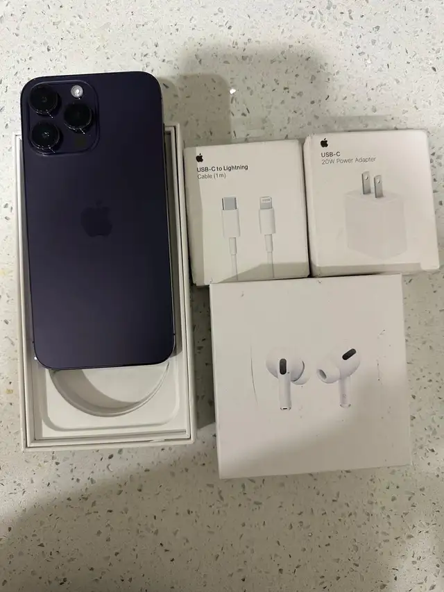 iPhone 14 Pro Max 128gb New Display Airpods Pkg/Delivery