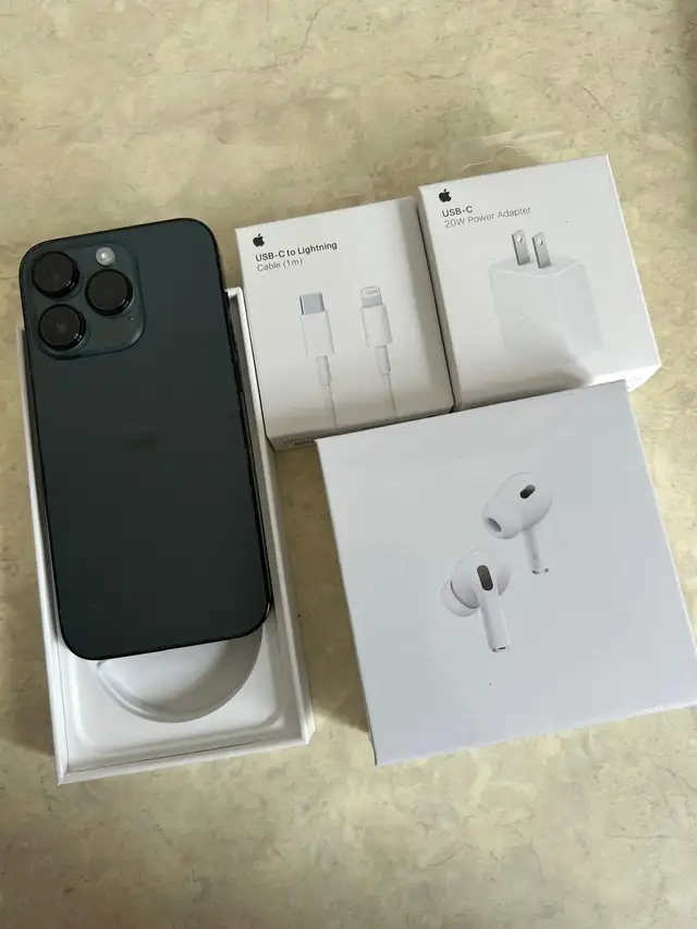 iPhone 14 Pro 128gb Airpods/Fast Charger Set/Delivery
