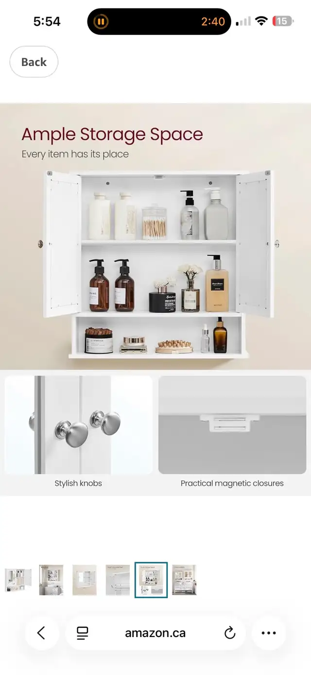 Brand New Mirror Medicine Cabinet - Photo 2