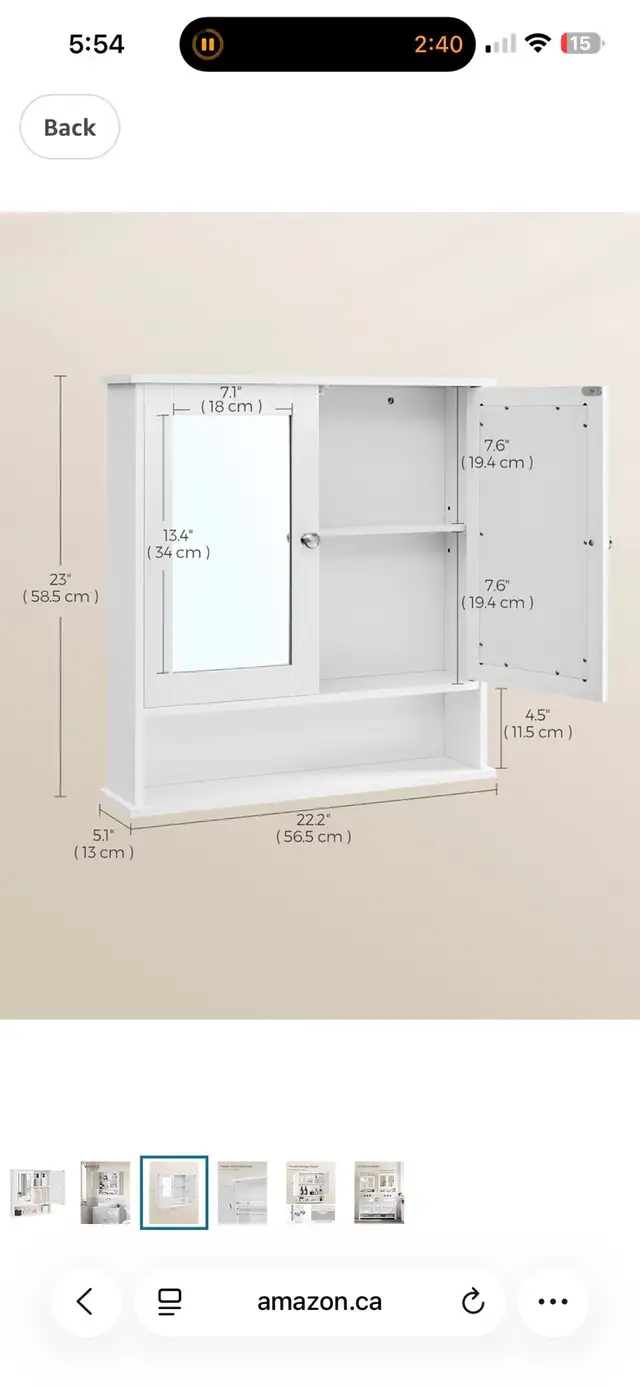 Brand New Mirror Medicine Cabinet - Photo 4