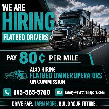 Hiring Flatbed Drivers & Owner Operators