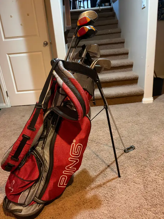 Ping eye-2 golf clubs. Black dot, irons, woods and bag. - Photo 7