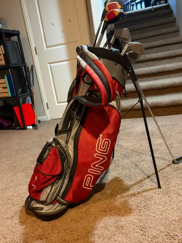 Ping eye-2 golf clubs. Black dot, irons, woods and bag. - Photo 9