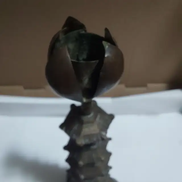 Vintage Pagoda Candlestick Holder - Photo 2