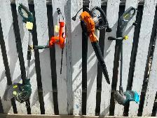 Garden Tools, leaf blower, whipper snipers, hedge trimmer.
