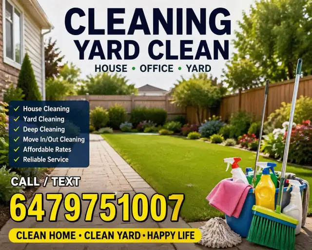 Reliable Cleaning Service – House, Yard & Deep Cleaning