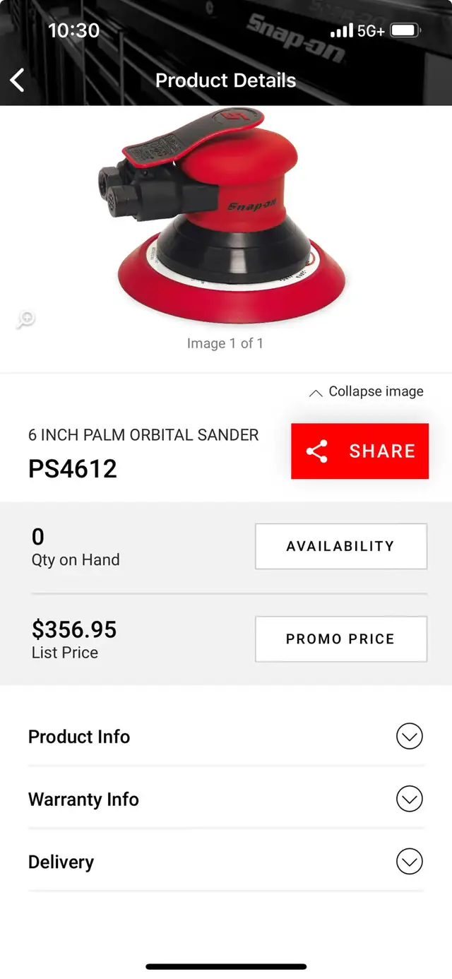 snap-on sander - Photo 6