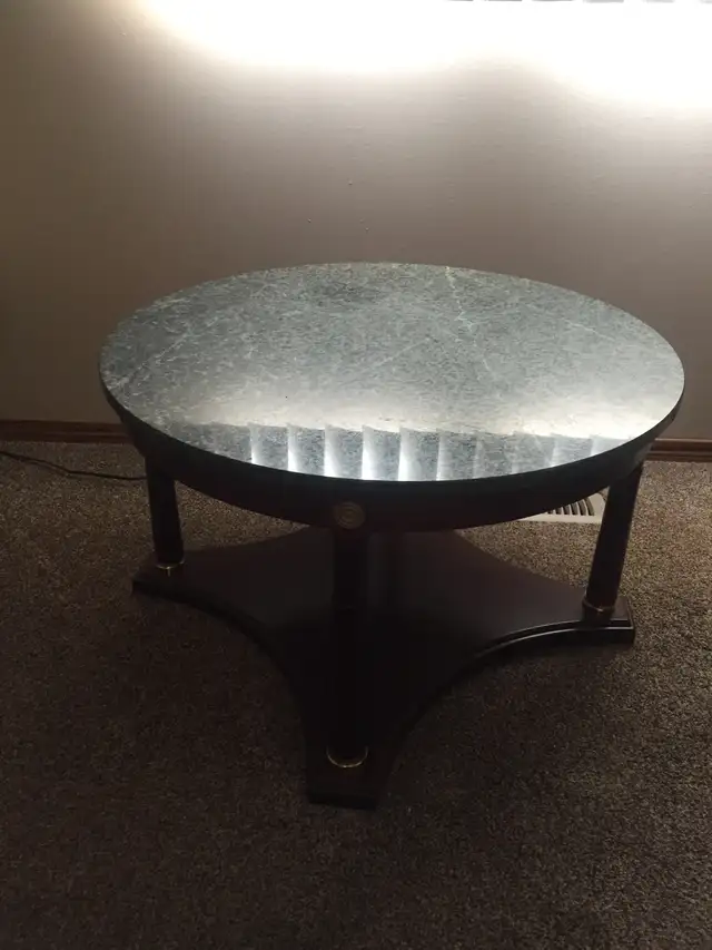 MARBLE TOP END TABLES