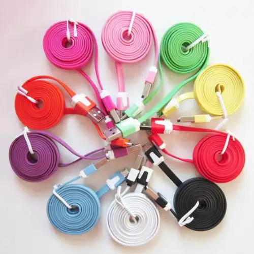 Micro-USB flat data charging cable