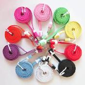 Micro-USB flat data charging cable