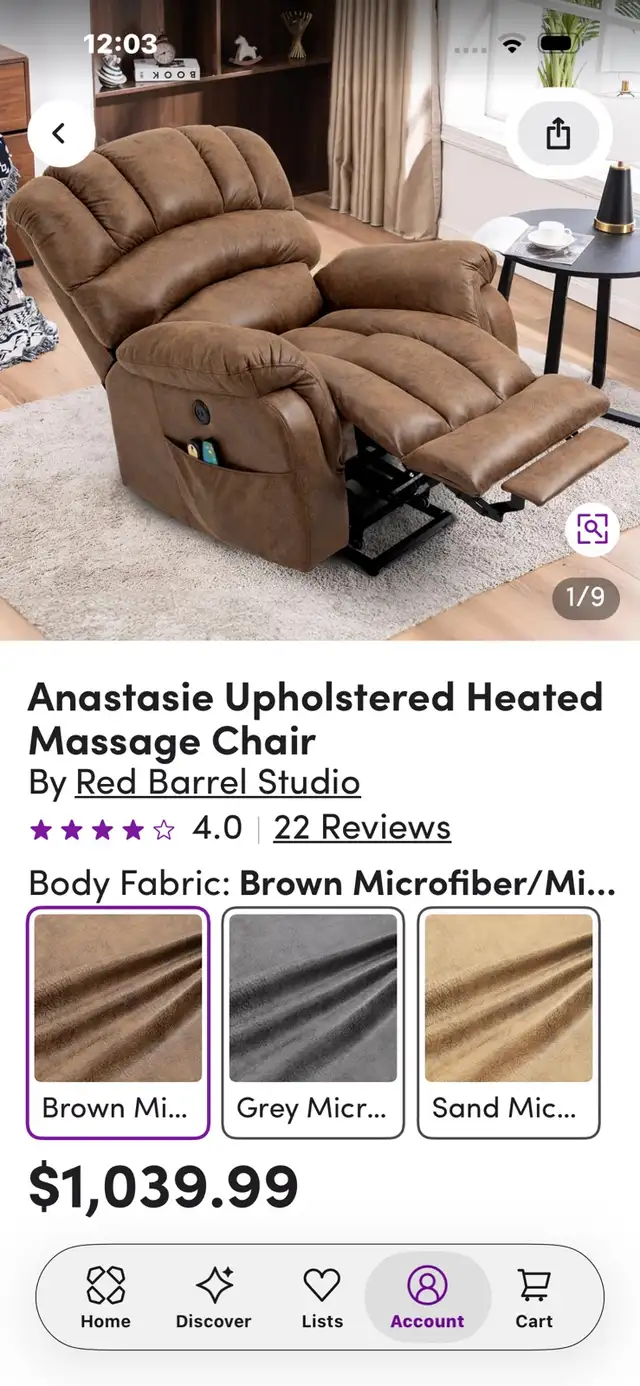 Like New! Pair of Deluxe Power Lift Recliners – Heat & Massage