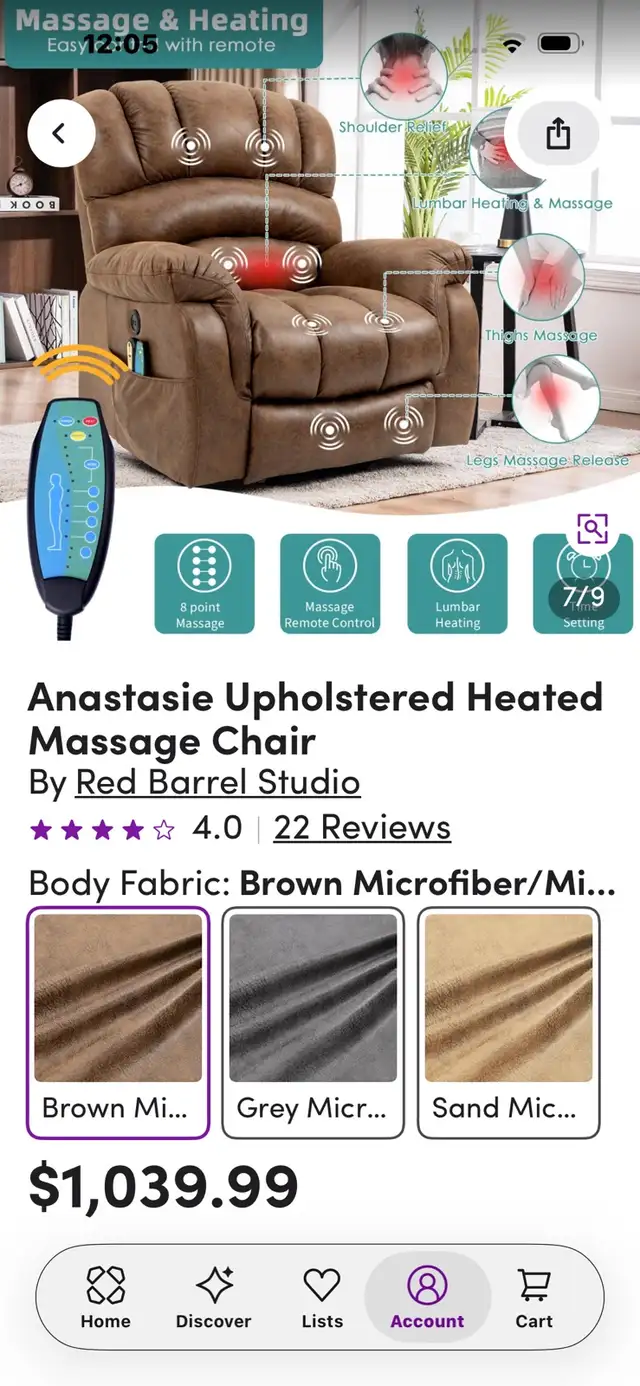 Like New! Pair of Deluxe Power Lift Recliners – Heat & Massage - Photo 6