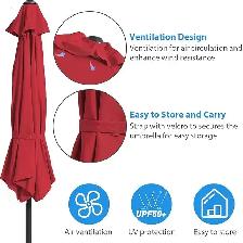 Brand New Patio Umbrella 7.5 FT OR 9 FT Dual-Vented $49 or $59