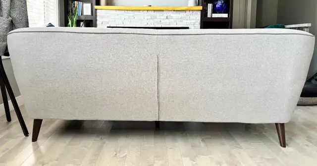 Mid Century Couch (grey) - $250 - Great Condition - Photo 2