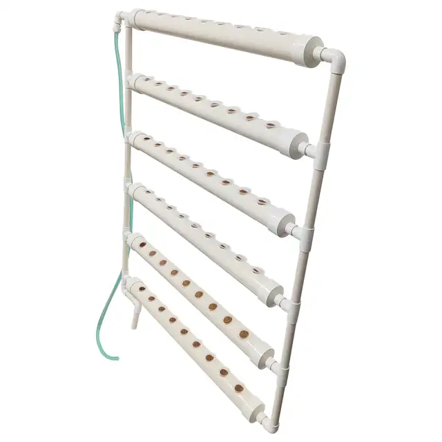 Wall-Mounted PVC Hydroponics Growing Kit 54 Plant Sites 141124 - Photo 4