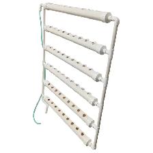 Wall-Mounted PVC Hydroponics Growing Kit 54 Plant Sites 141124 - Photo 4