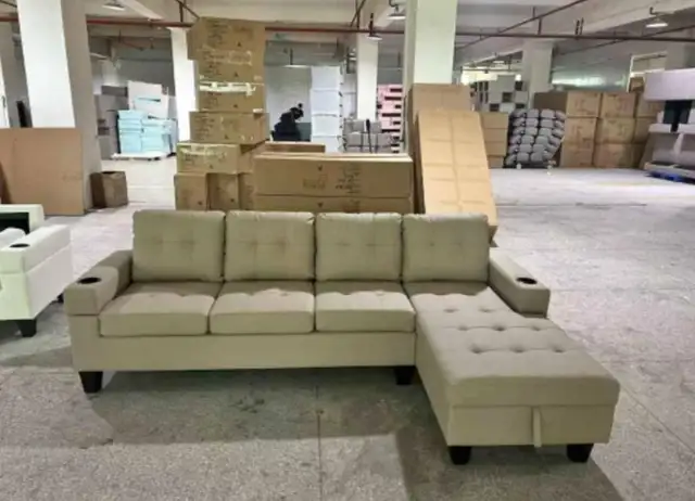 L-Shape Sofa – Big Selection – Call 6474943660