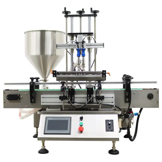 2 Head 8mm Nozzle Fully Automatic Paste Filler Machine 160381